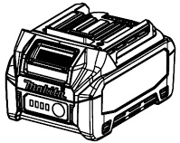 Наклейка с зарядом батареи XGT Makita 8048J4-0