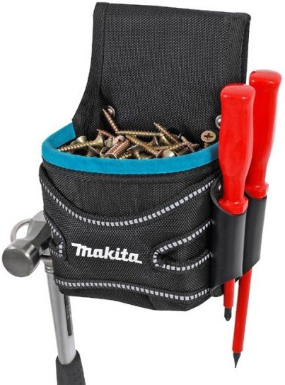 Поясная сумка для саморезов с держателем для молотка Makita P-71906