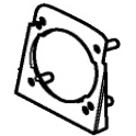 Крепежная пластина для розетки Makita W302002052