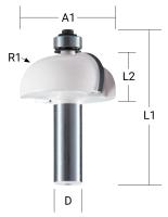 Фреза с подшипником 28,6х8 мм Makita D-68672