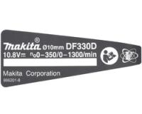 Маркировочная табличка Makita 866201-8