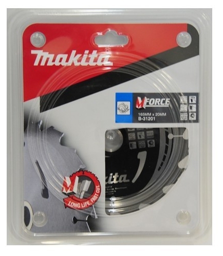 Диск для дерева M-Force 165х2.0х20, 16T Makita B-31201