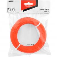 Леска бесшумная спиральная Клевер, 2.4 мм, 15 м для триммера Makita 198501-1