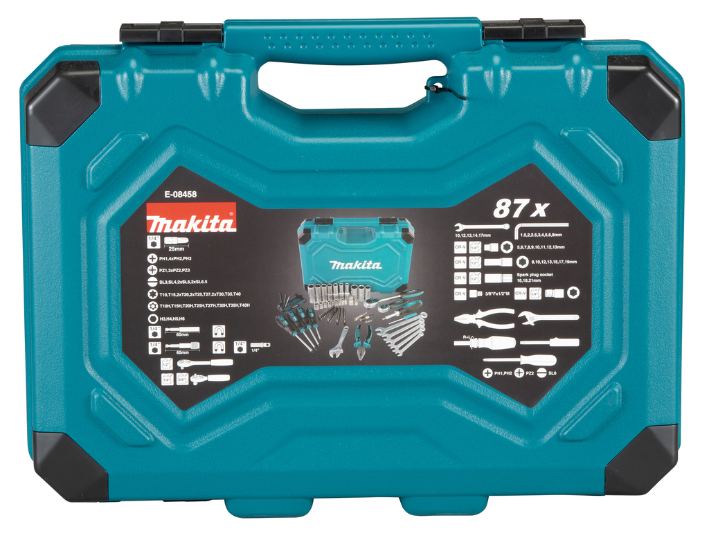 Набор ручного инструмента 87 шт Makita E-08458