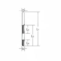 Фреза для двухсторонней окантовки 70x40x6x6 мм 2T Makita 793091-5