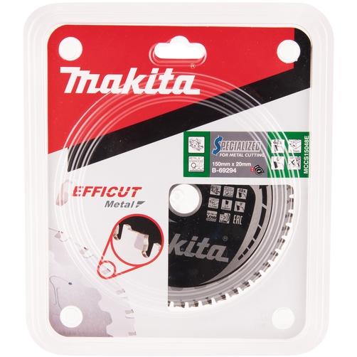 Диск по металлу EFFICUT 150х1.1х20 мм, 48T, 0G Makita B-69294