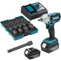 Аккумуляторный ударный гайковерт 1/2 Makita DTW190JX3