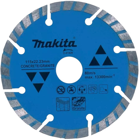 Алмазный диск по бетону 115x22.23 мм Makita D-41420
