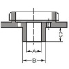 Направляющая втулка 14x16x8 мм для фрезера 3600H, 3601B Makita 323018-7