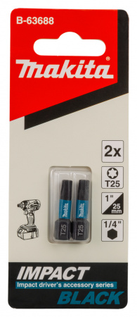 Насадка Impact Black  T25, 25 мм, C-form, 2 шт Makita B-63688