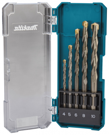 Набор сверл по кирпичу 4-10 мм, 5 шт Makita D-72877