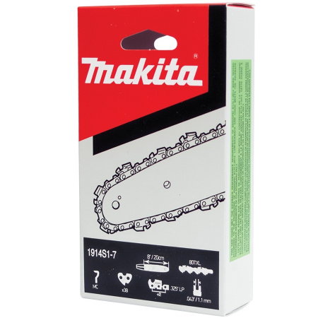 Цепь, длина 20см/8", шаг 0,325" LP, паз 1,1мм, звеньев 38, 80TXL Makita 1914S1-7