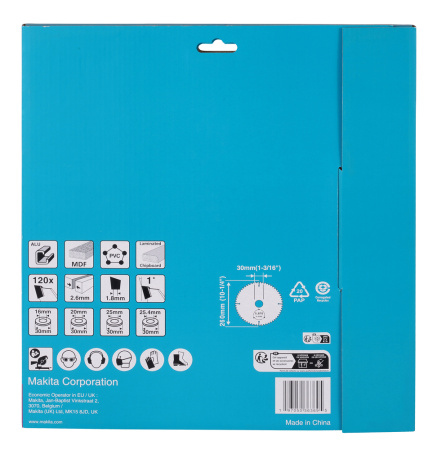 Диск универсальный 260х2.6х30, 120T Makita D-81832