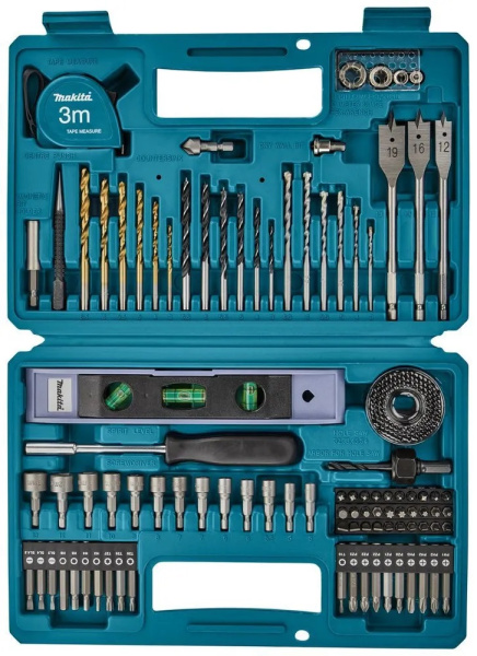Набор сверл и насадок BASIC, 102 предметов Makita E-10730