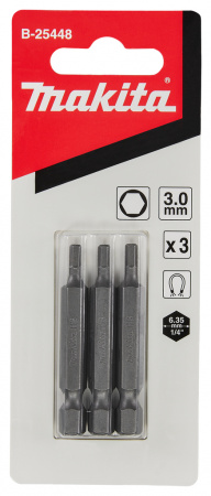 Насадка HEX3.0, 50 мм, E-form (MZ), 3 шт Makita B-25448