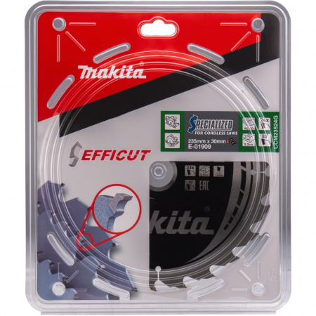 Диск пильный для дерева EFFICUT, 235x30х2.2 мм, 24T Makita E-01909