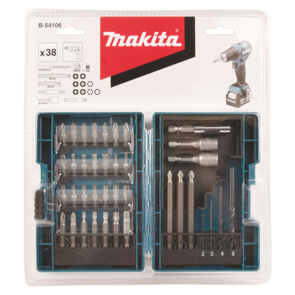 Набор насадок и сверл, 38 шт Makita B-54106