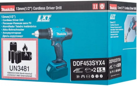 Дрель-шуруповерт LXT Makita DDF453SYX4