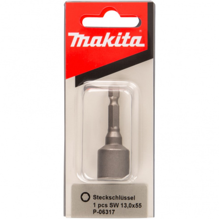 Магнитная торцевая головка, 13x55 мм, 1/4, E-Form (MZ) Makita P-06317