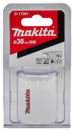 Биметаллическая коронка 38х38 мм Makita D-17061