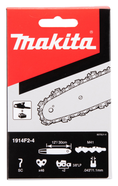Цепь, длина 30 см/12, шаг 3/8, паз 1,1 мм, 46 звеньев, 90PX Makita 1914F2-4