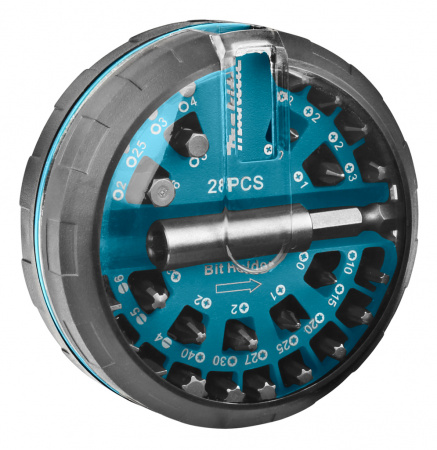 Набор бит Torsion 25 мм, с держателем, 28 шт Makita B-28911