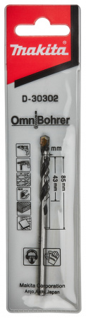 Сверло универсальное 5х85 мм Makita D-30302