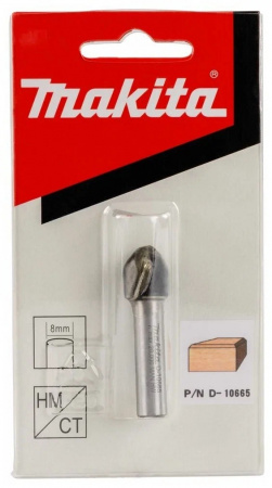 Фреза концевая фасочная 45° 12.7х12.7, S8, 2T Makita D-10665