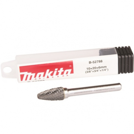 Борфреза алмазная для нержавеющей стали, SF, 10x20x6 мм Makita B-52788