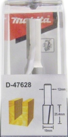 Фреза пазовая 10х25.4, S12, 2T Makita D-47628