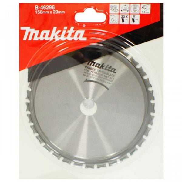 Диск по металлу 150х1.5х20 мм, 33T, MTCG, 0G Makita B-46296
