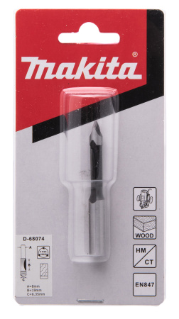 Филенчатая  фреза 8х19х8х32х1Т Makita D-68074