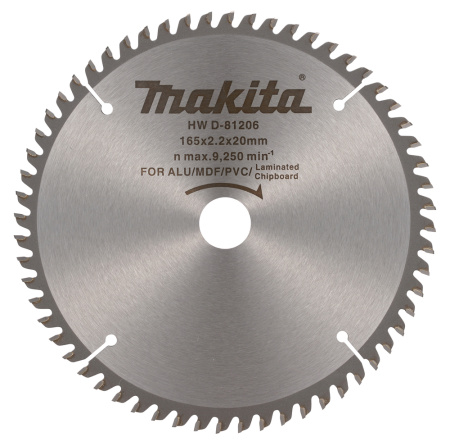 Диск универсальный 165х2.2х20, 60T Makita D-81206