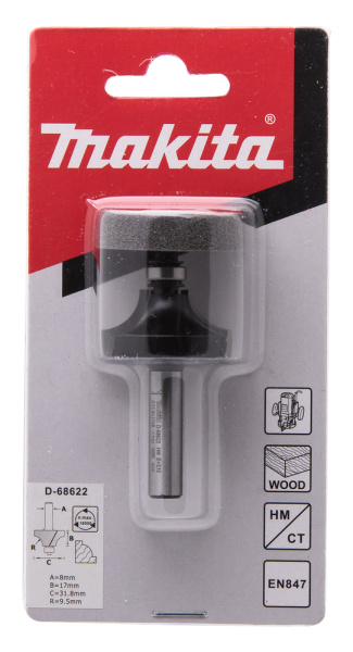 Фреза кромочная 31,8х8 мм Makita D-68622