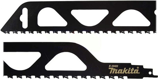 Сабельное полотно для газобетона и кирпича TC/HM 455x50x1.5 мм, 2TPI, 1 шт Makita B-10403