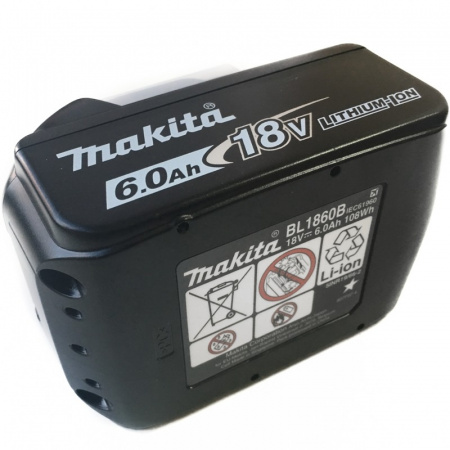 Аккумулятор LXT, Li-Ion, 18 В, 6.0 Ач, BL1860B Makita 197422-4