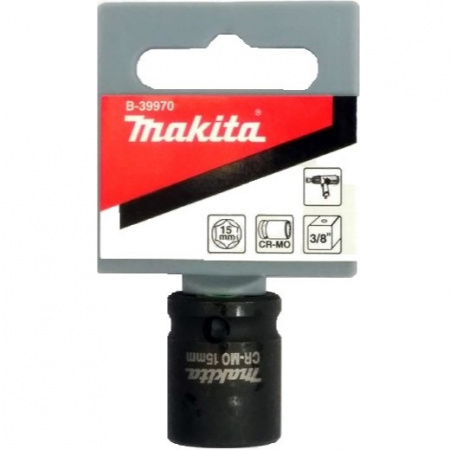 Ударный торцевой ключ 3/8, 15х28 мм для гайковёрта Makita B-39970