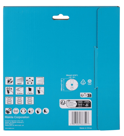 Диск универсальный 190х2.2х30, 60T Makita D-81387