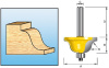 Кромочная калевочная фреза 2.5R, 23.53х10, S6, 2T Makita D-09575