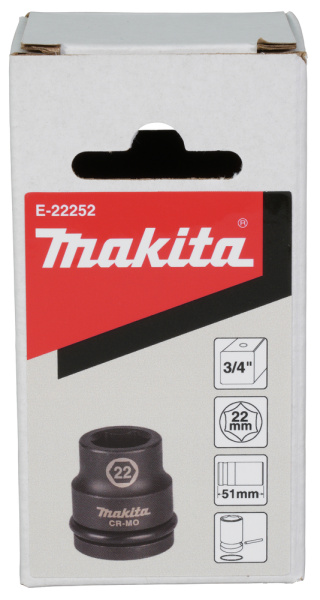 Ударная торцовая головка 3/4" 22x51 Makita E-22252
