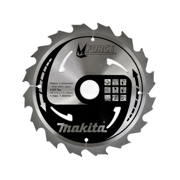 Диск пильный для дерева, M-Force, 235х2.3х30/20/15.88, 40T, ATB Makita B-08121