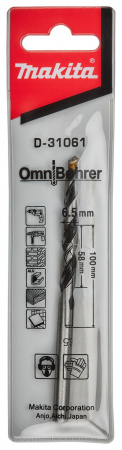 Сверло универсальное 6,5x100 мм Makita D-31061
