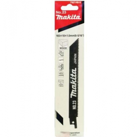 Сабельное полотно для дерева HCS 165x18x1.0 мм, 9TPI, 5 шт Makita 792148-9