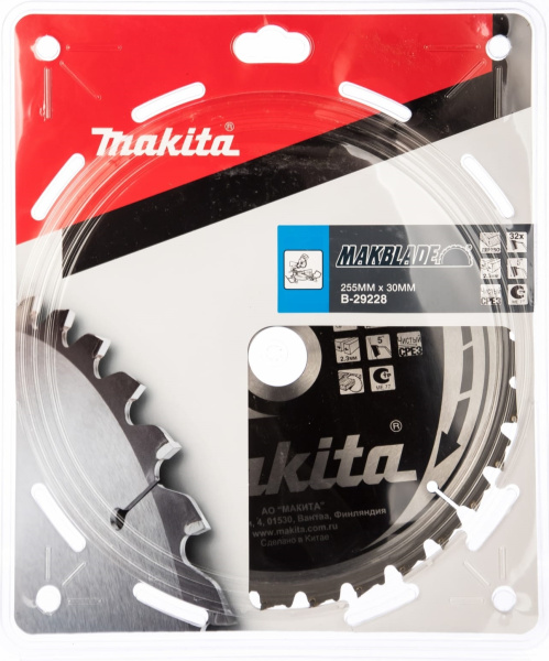 Диск для дерева Makblade 255x2.3x30, 32T, 5G, ATAF Makita B-29228