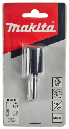 Фреза пазовая 22х25.4, S8, 2T Makita D-67882