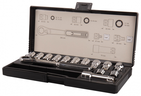 Набор ключей и проходных головок 14 предметов Makita B-65595