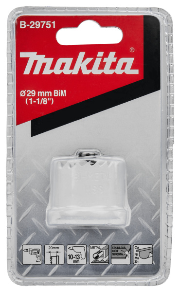 Коронка BiM 29x20 для листового металла Makita B-29751