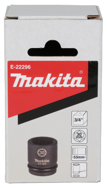 Ударная торцовая головка 3/4" 30x53 Makita E-22296