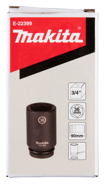 Ударная торцовая головка 3/4" 36x90 Makita E-22399