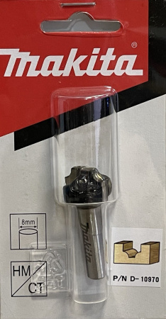 Фреза пазовая фасонная 4R, 19х11, S8, 2T Makita D-10970